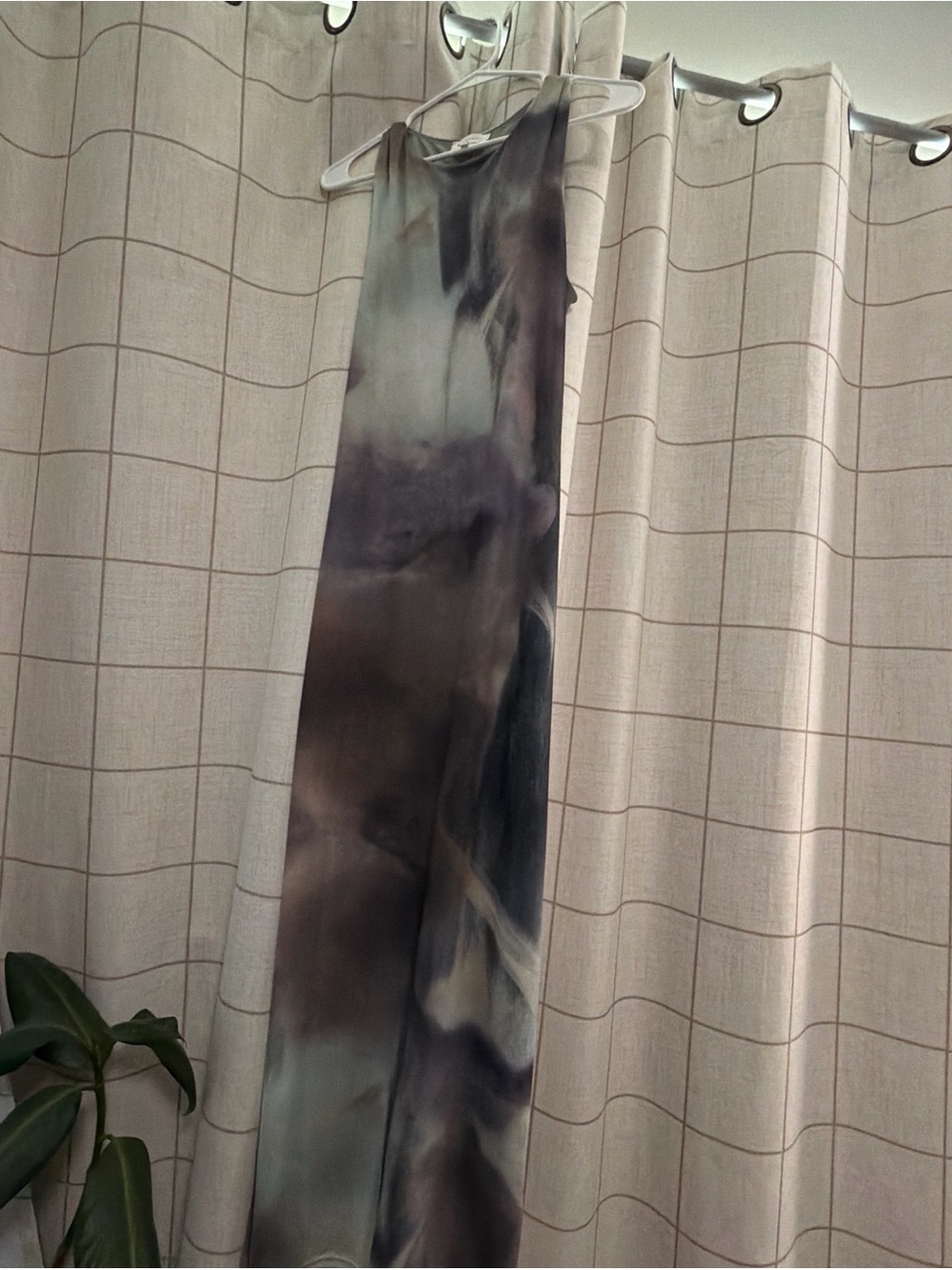 Abstract Tie-Dye Maxi/Midi Dress